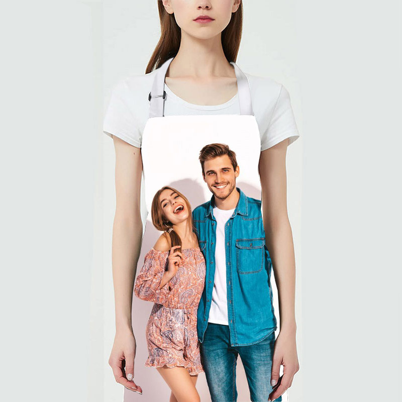 カスタマイズ 写真入り エプロン 男女兼用