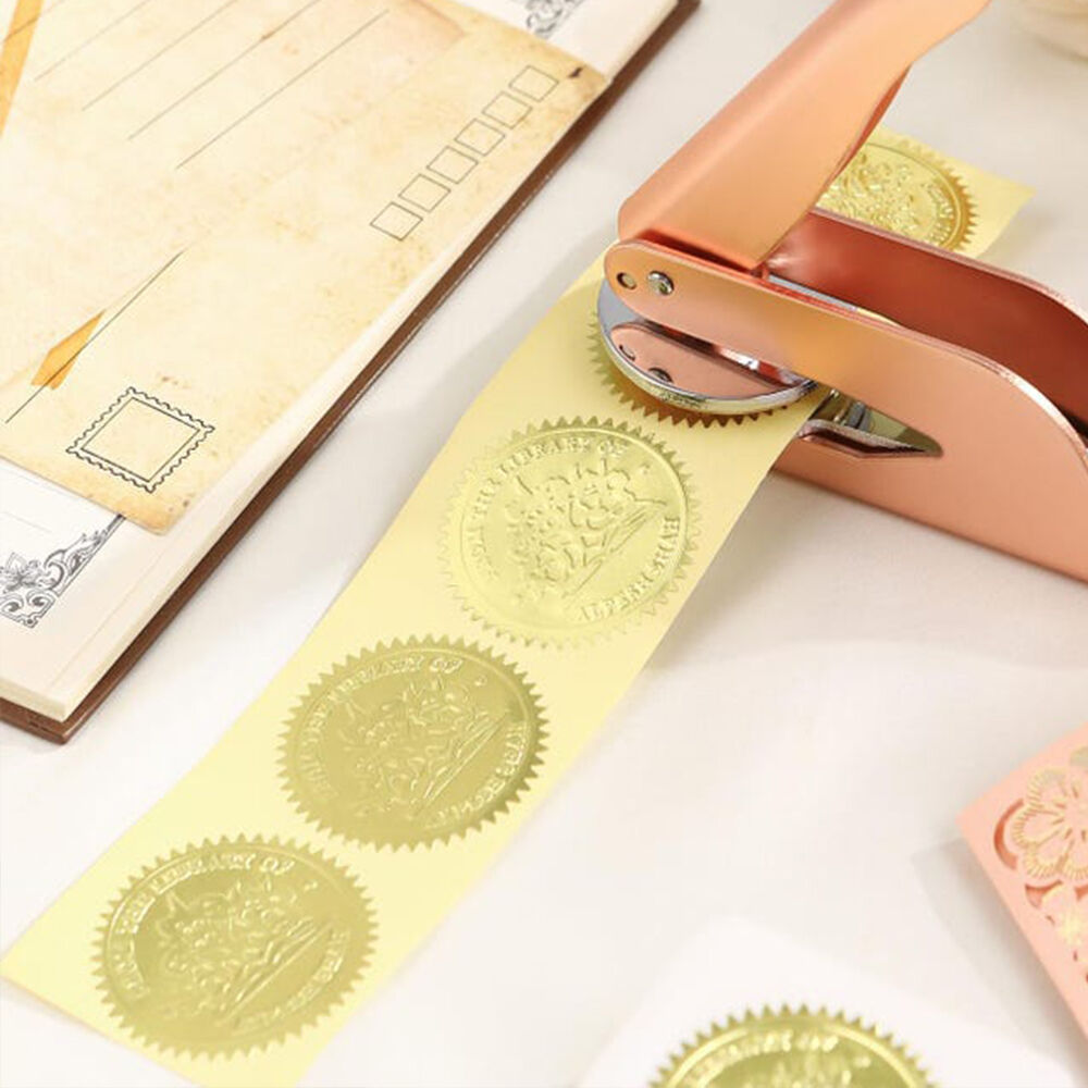 Etykiety samoprzylepne Embosser Stamp Companion Blank - 100 szt.