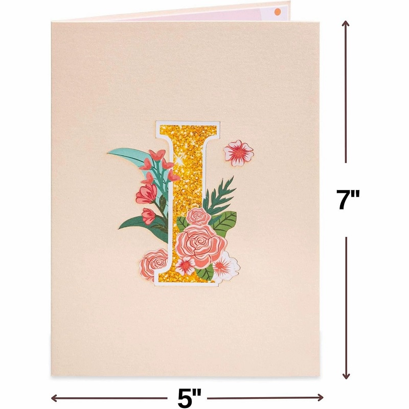 3D Pop Up Card Butterfly Gold Glitter Mom Design Perfect Mother's Day Gift