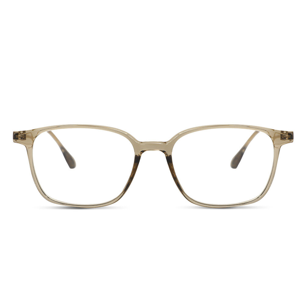 Dick Rechteckig Braun Brille