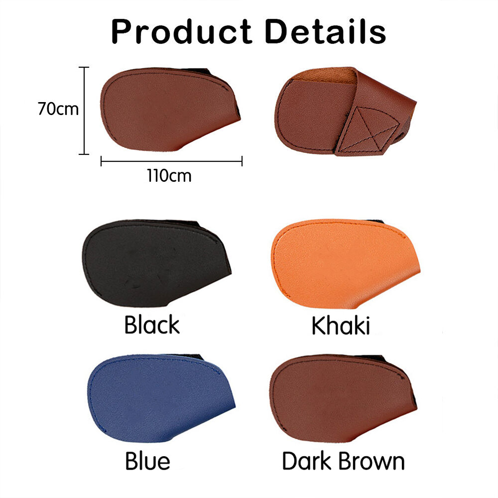 Fundas de cuero personalizadas para palos de golf, fundas para cabezas de hierro y accesorios de golf para amantes del golf.