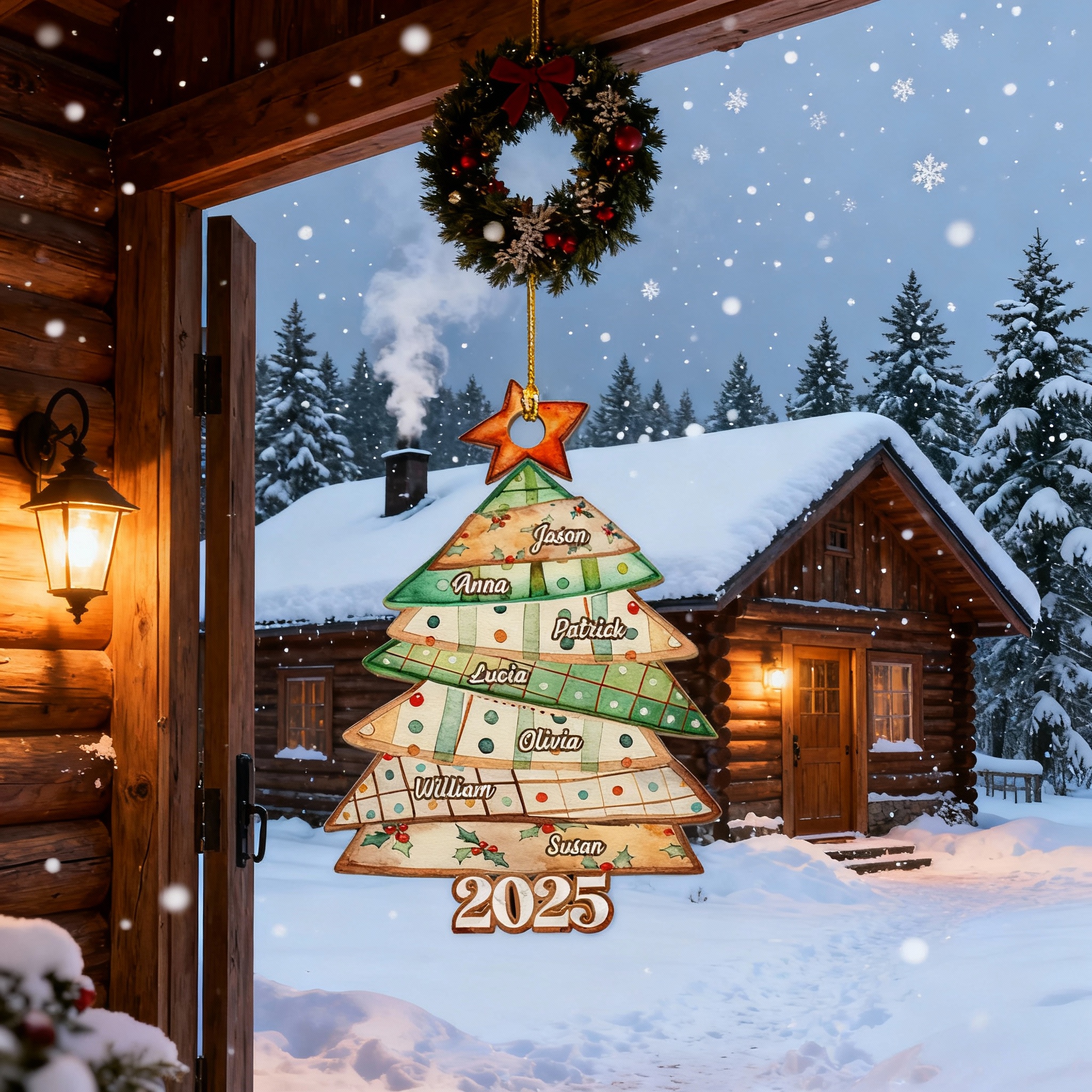 Personalized Christmas Tree Ornaments with Name Customization for Family Gifts