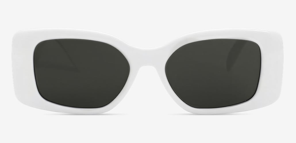 James Lunettes de soleil Rectangulaires Blanches