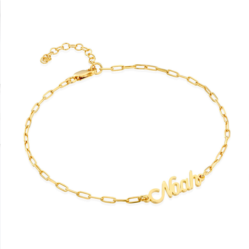 カスタマイズ ネーム ブレスレット/アンクレット