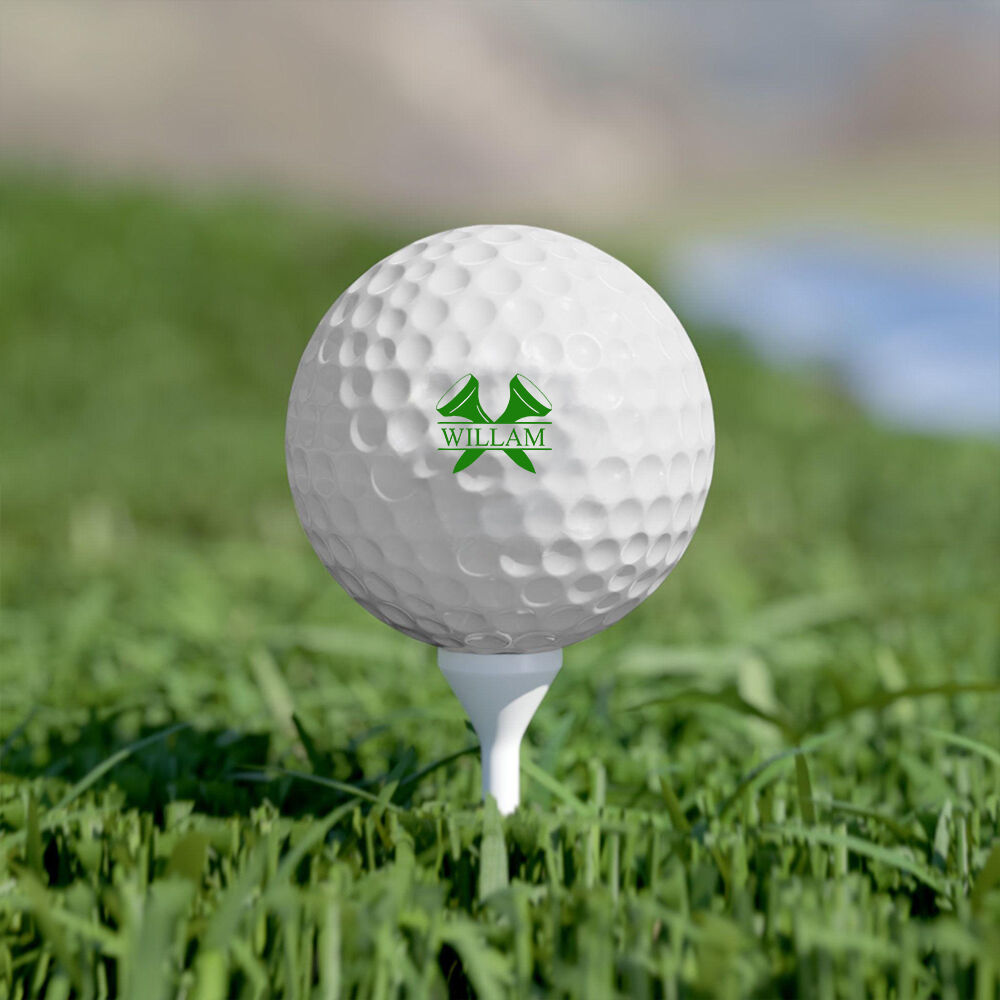 Personalized Golf Ball Stamp with Golf Stand Pattern Birthday Gift for Golfers