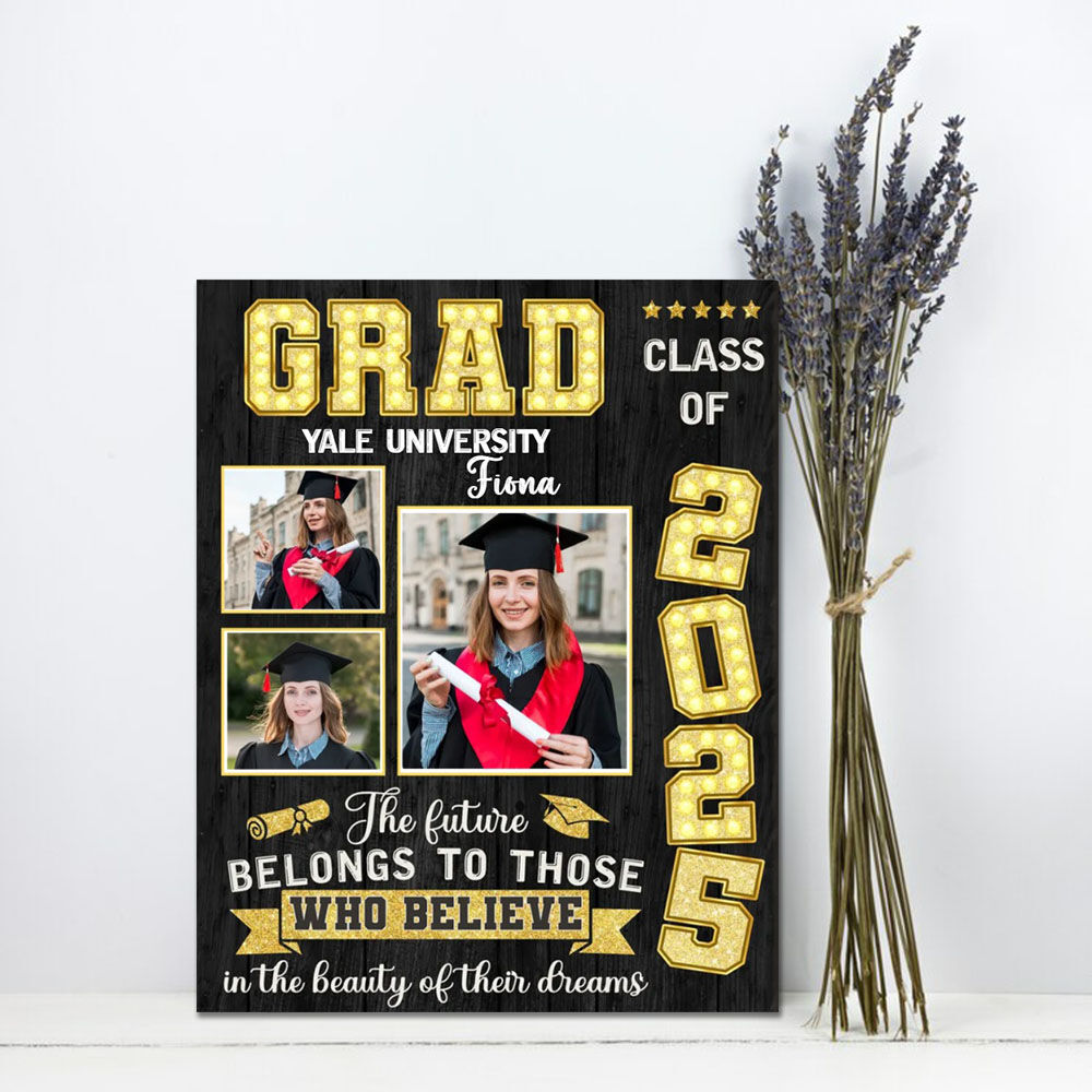 Personalized Picture Canvas Wall Art Creative Present for Graduation