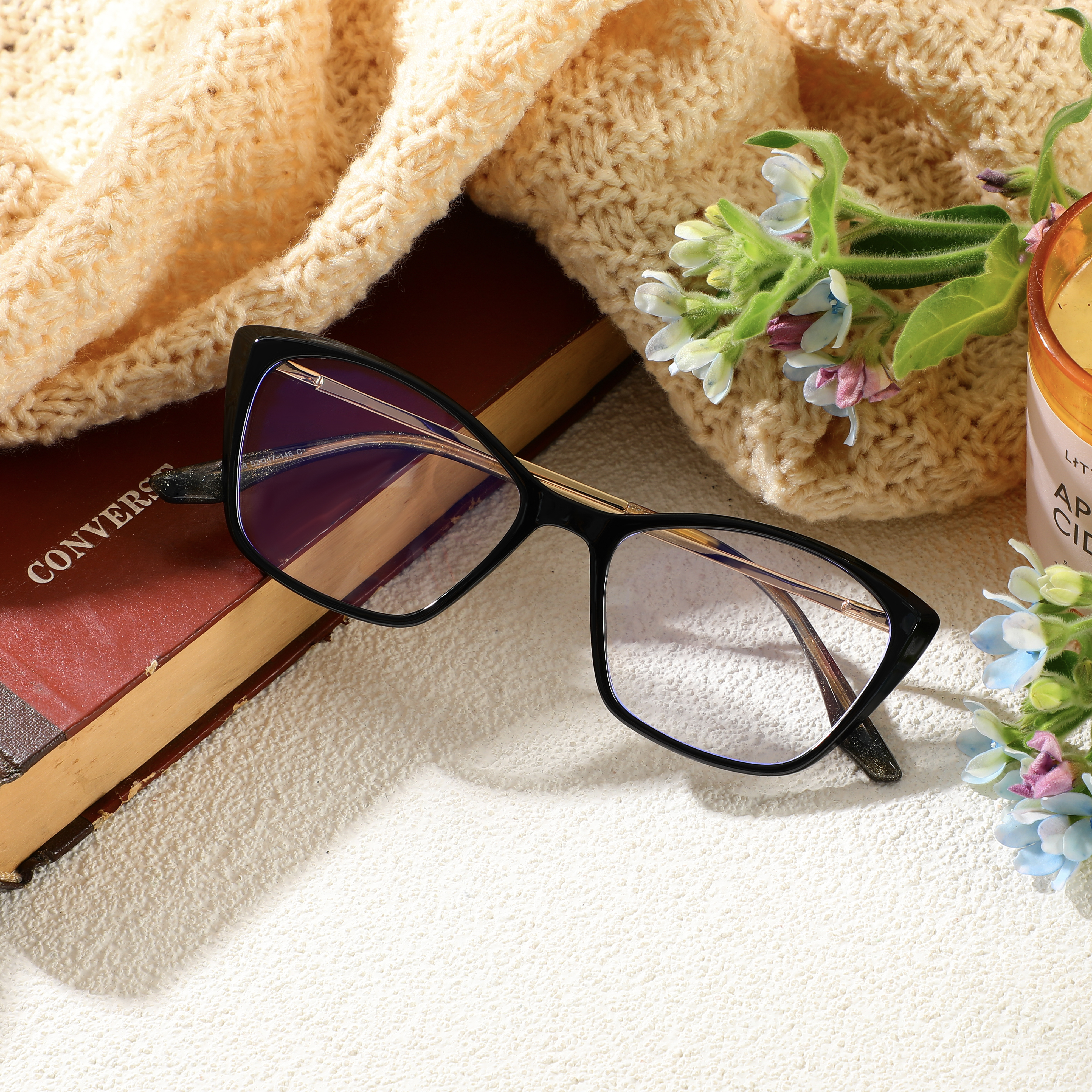 Lunettes de Vue Louis Cat Eye Noir 