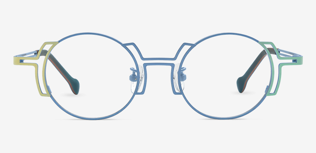 Kathleen Gafas Redondas Azules