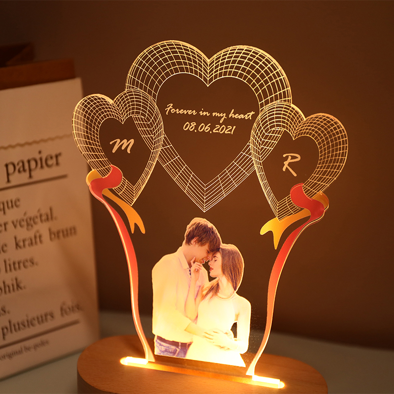 写真入れ 名入れ ナイトライト オーダーメイド