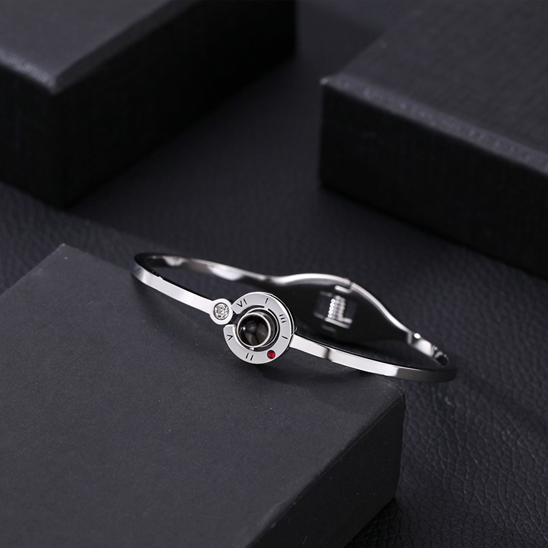 サークル 投影 写真 写真入れ ブレスレット カスタマイズ