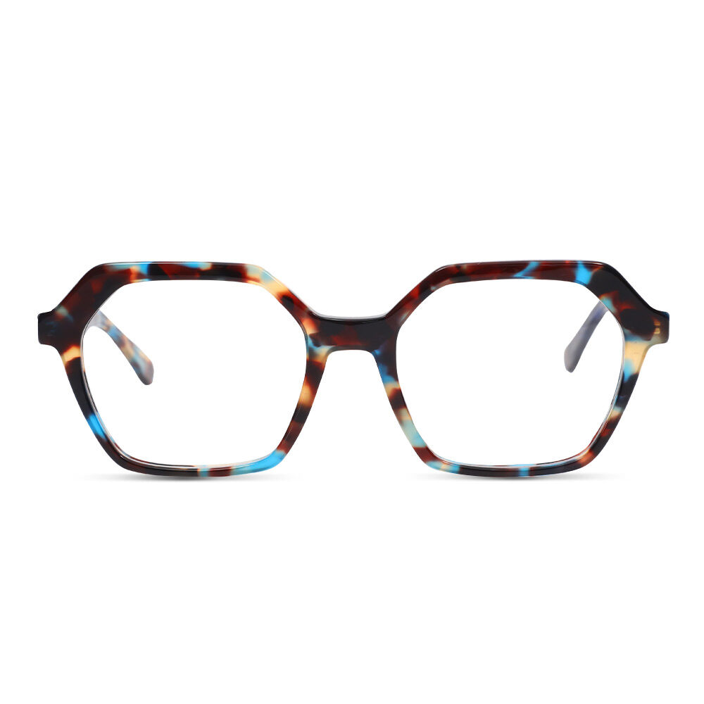 Tonee Geometric Blue Glasses