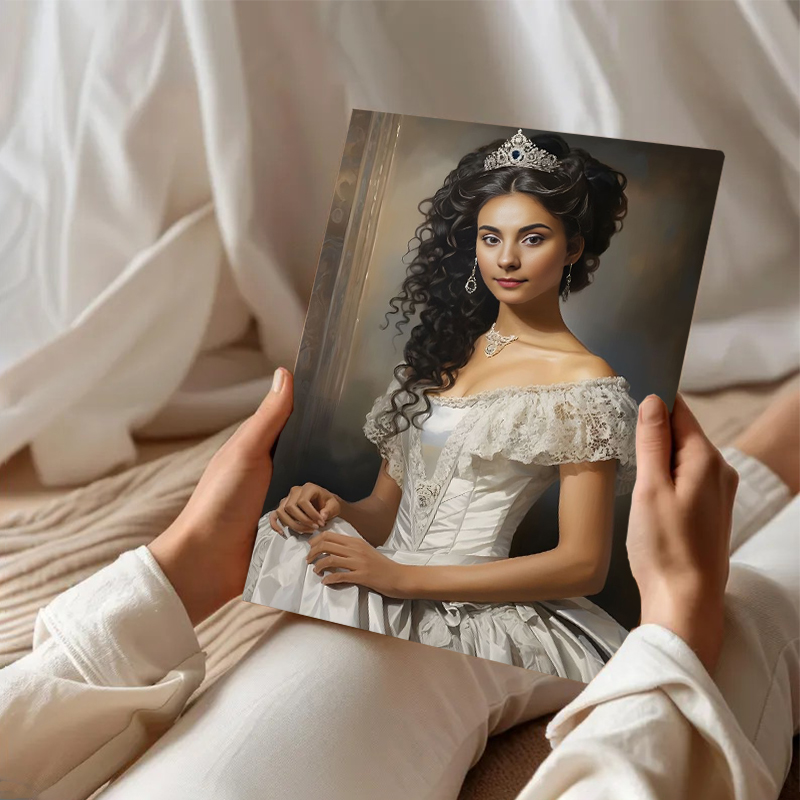 Personalized Royal Princess Portraits with Custom Face Swap Perfect Gift for Friend