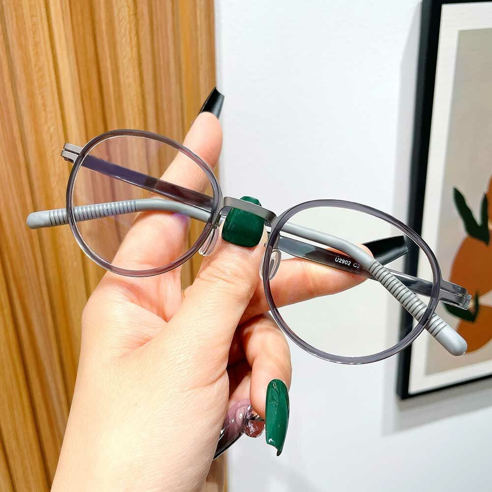 Emmie Round Gray Glasses