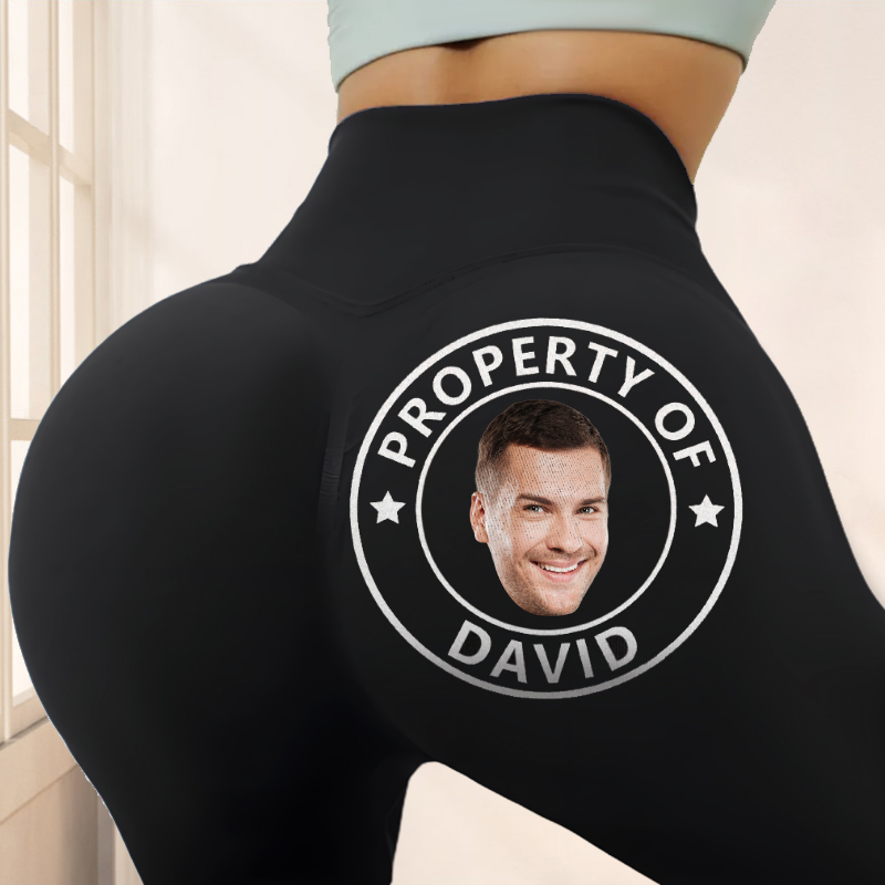 Gepersonaliseerde leggings Eigendom van jou Embleemontwerp Creatief ontwerp Cadeau voor haar geliefde vrouw