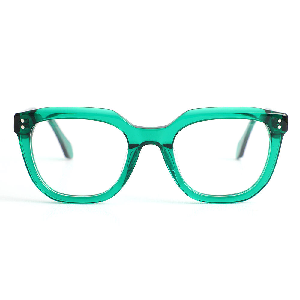 Gustave Quadratische Grüne Brille