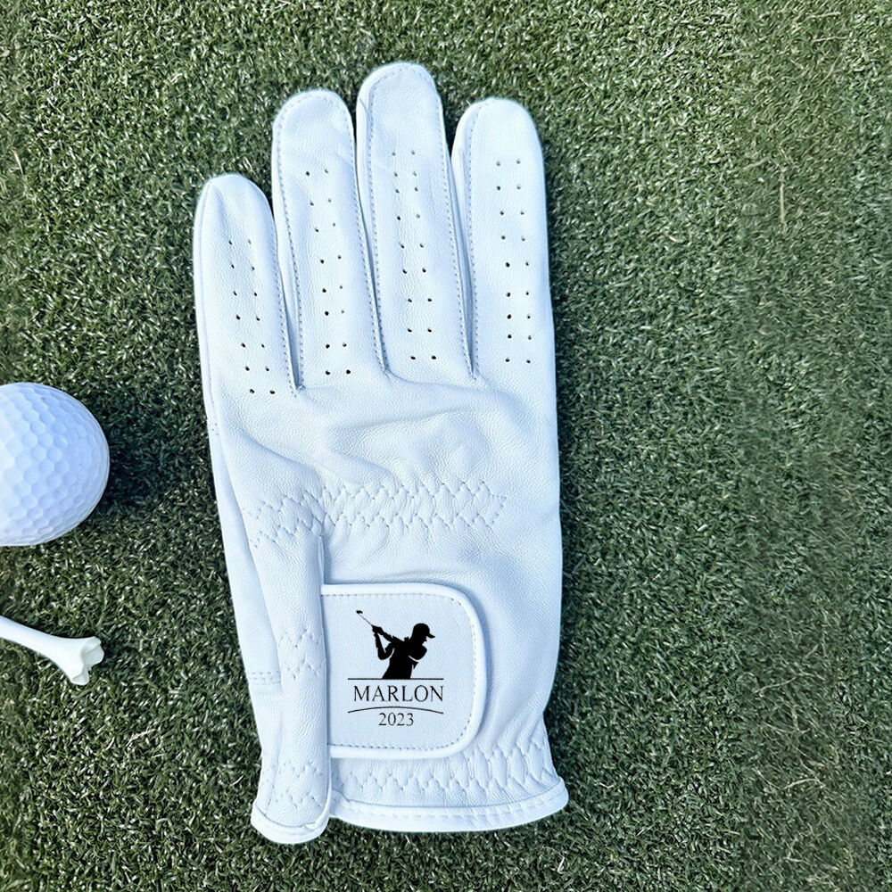 Custom Golf Glove with Name and Year Quality Sports Glove Perfect Gift for Golfers