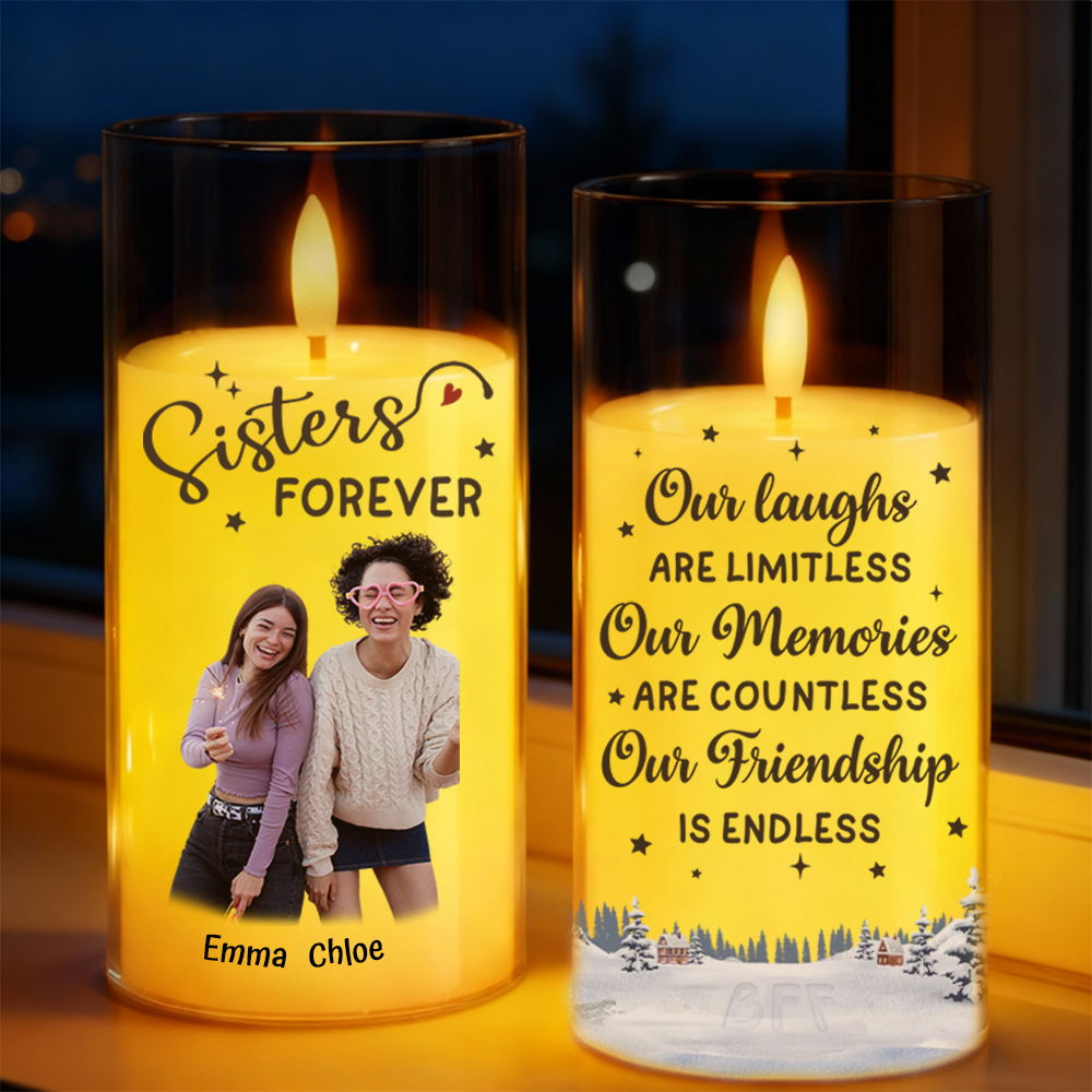 Gepersonaliseerde LED-kandelaars Foto-sfeerverlichting Creatieve verjaardagscadeaus voor vrienden