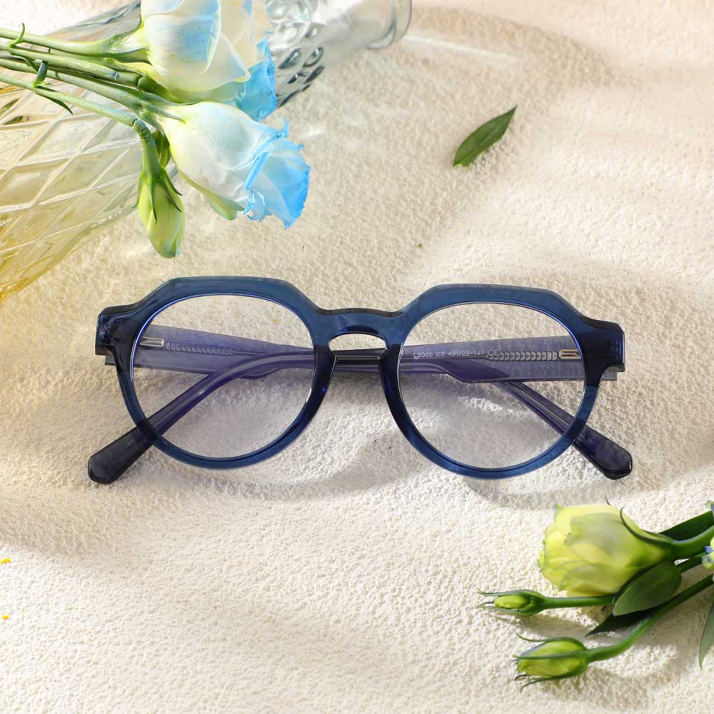 Stuar Runde Blaue Brille