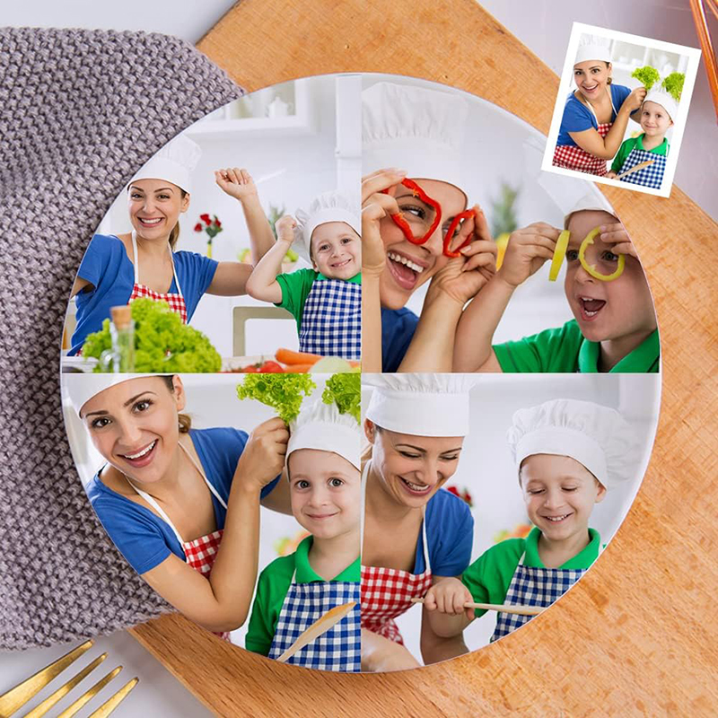Personalized Picture Plate Wonderful Gift for Mom