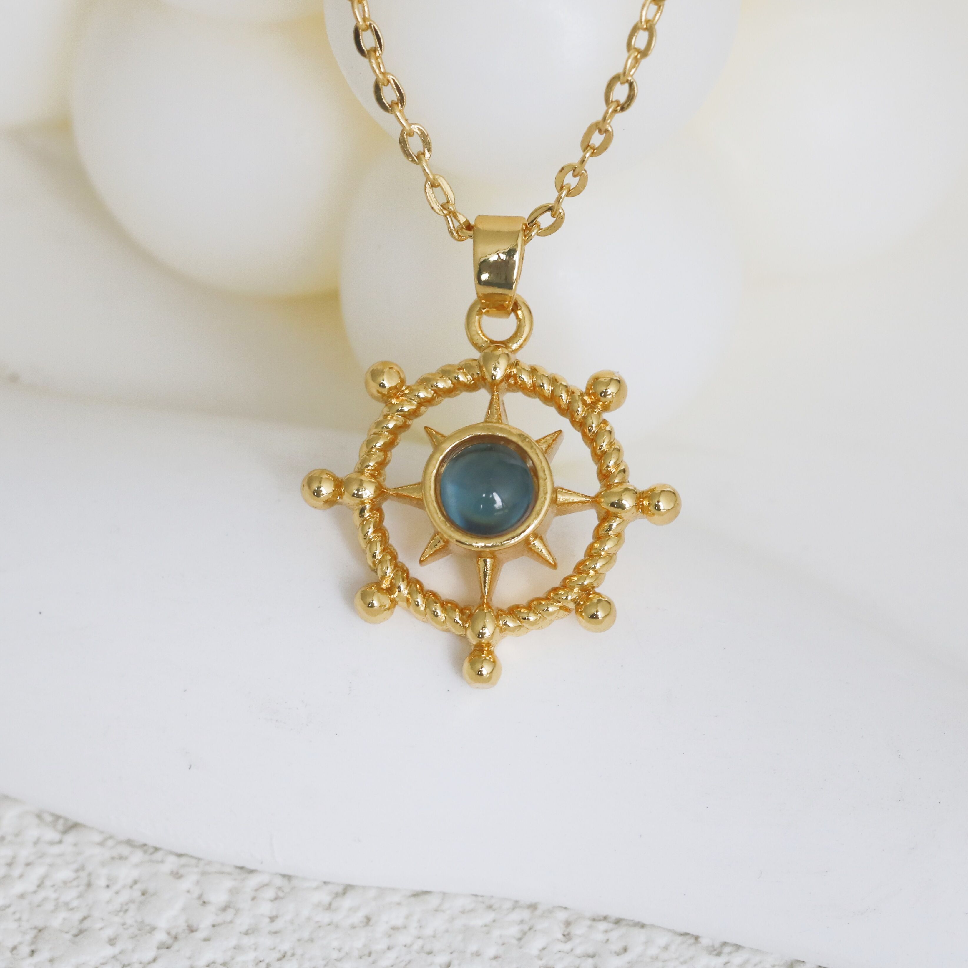 Personalized Anchor Projection Picture Necklace Special Gift for Family