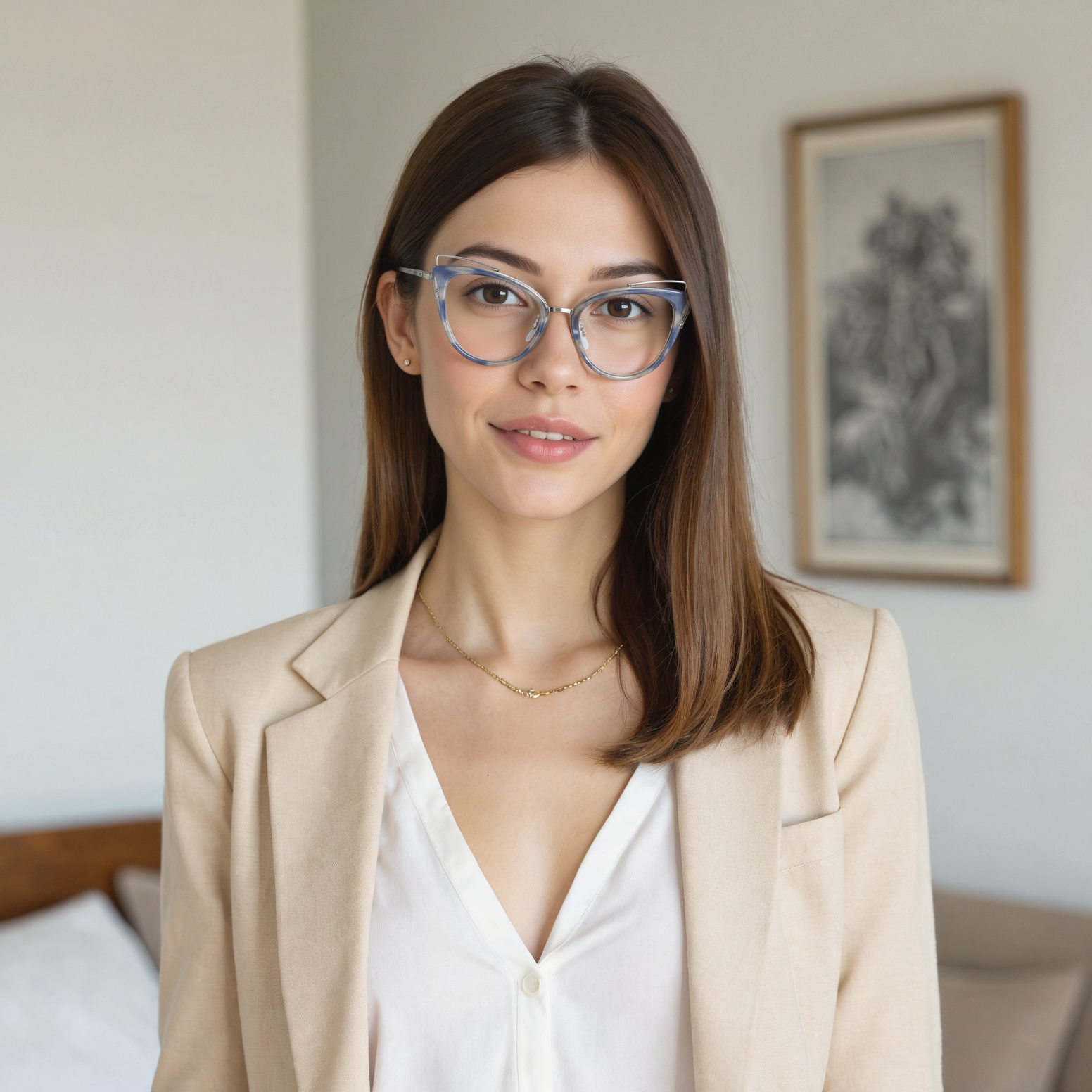 Lunettes de Vue Bartleet Cat Eye Bleu