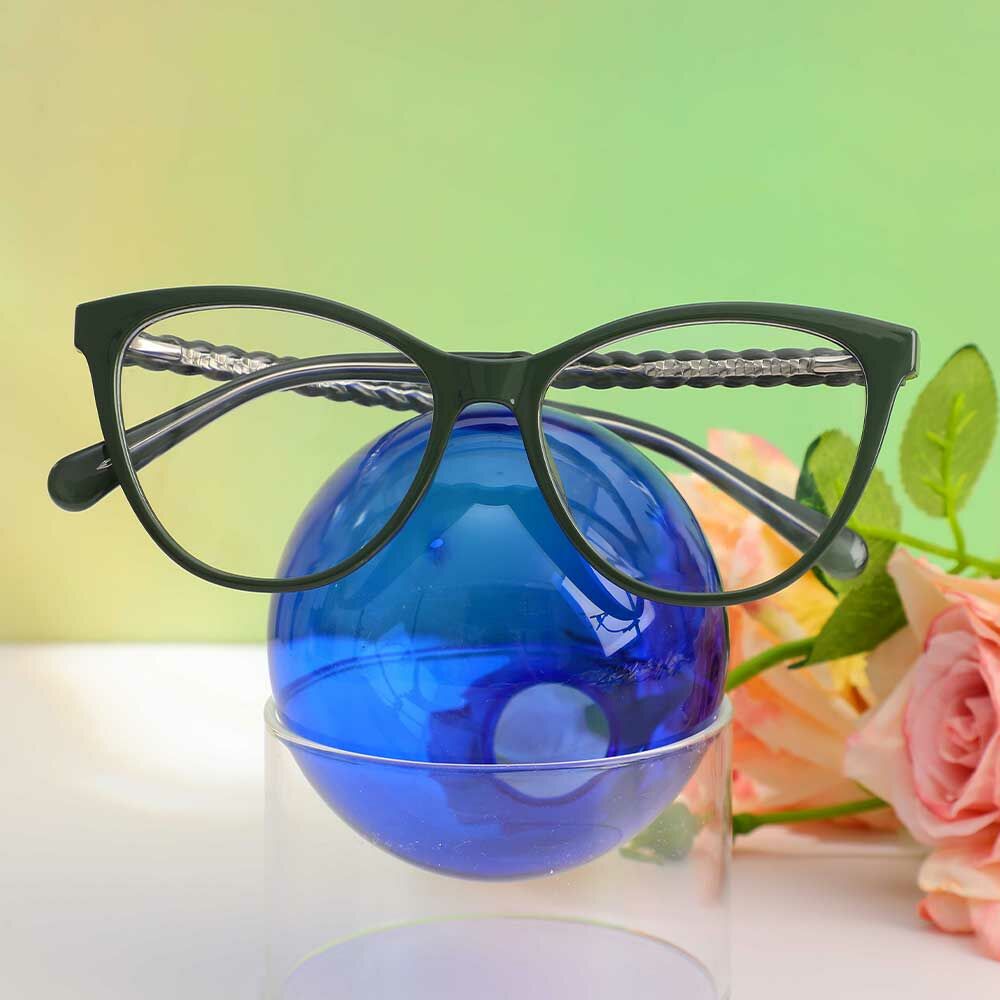 Phoenix Cat Eye Grüne Brille