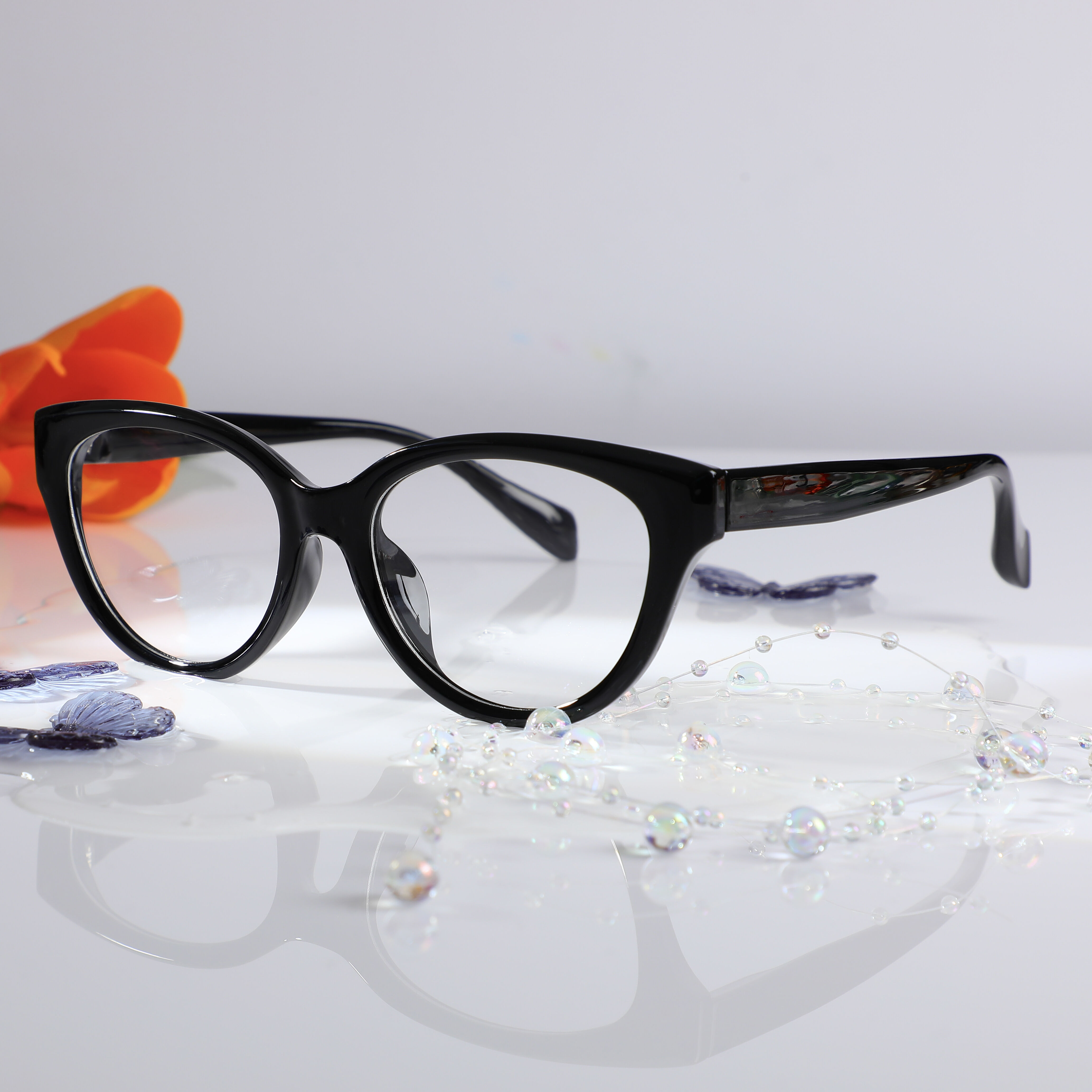 Tammy Cat Eye Schwarze Brille