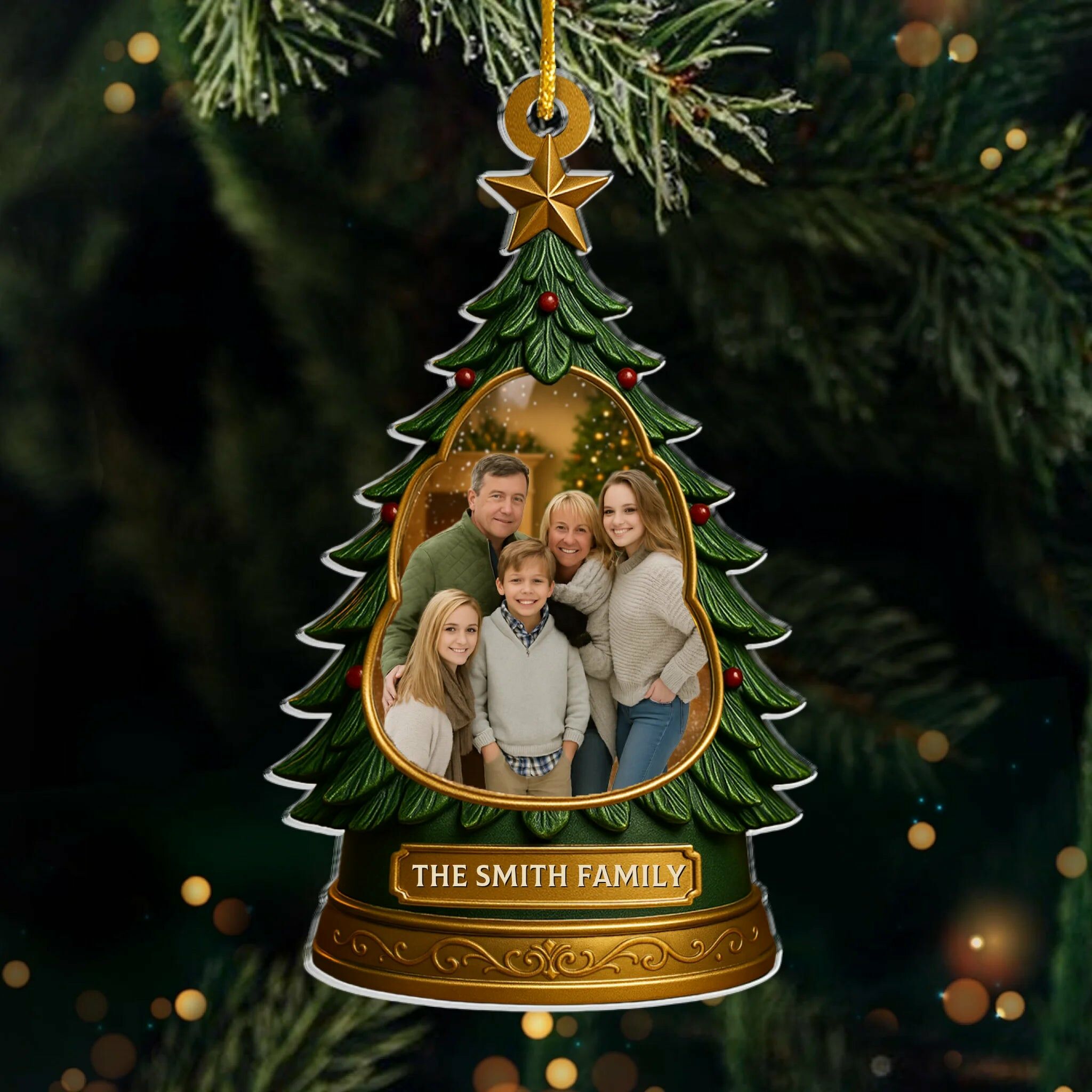 Personalized Christmas Tree Ornaments with Customized Photos as Gifts for Your Family