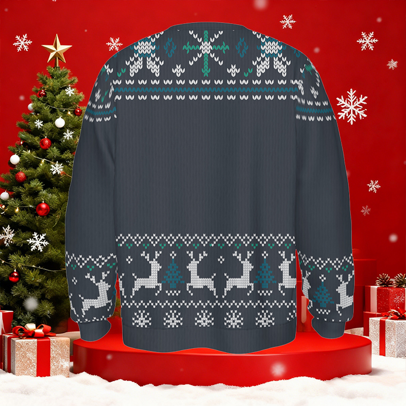 Suéter feo personalizado unisex. Este increíble papá pertenece a. Diseño de nombres personalizados. Regalo de Navidad para el querido papá.