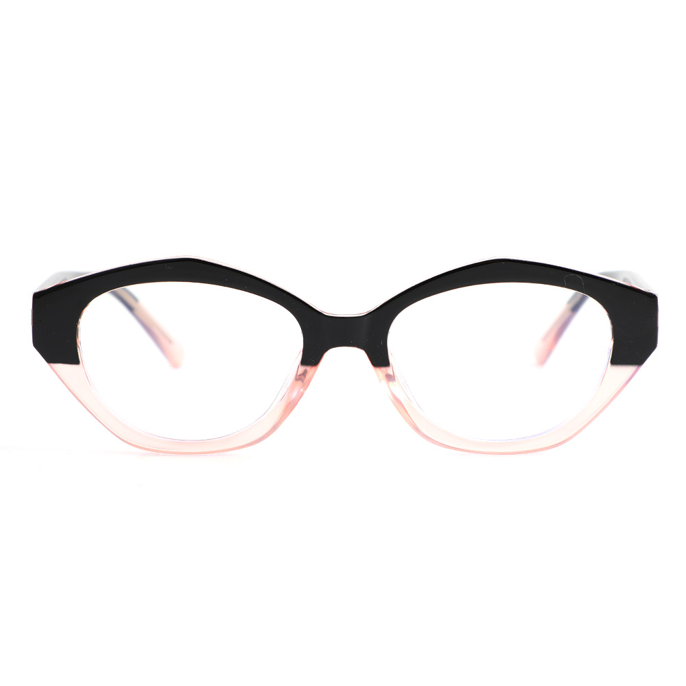 Occhiali da Vista Bobby Ovale Nero Rosa 