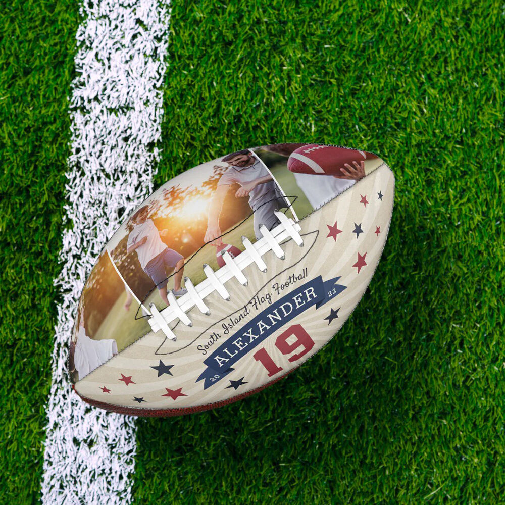 Customized Footballs Can Be Added with Photos as Birthday Gifts for Kids