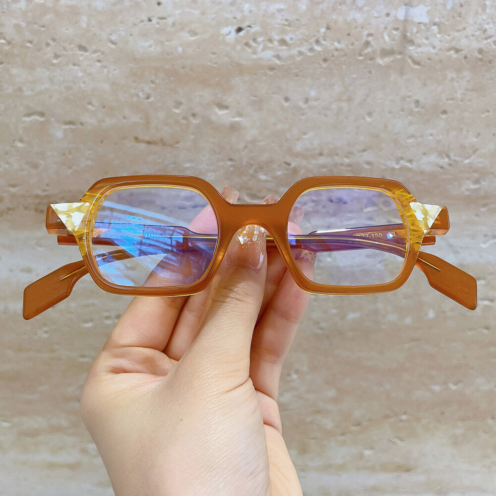 Penniy Geometric Brown Glasses