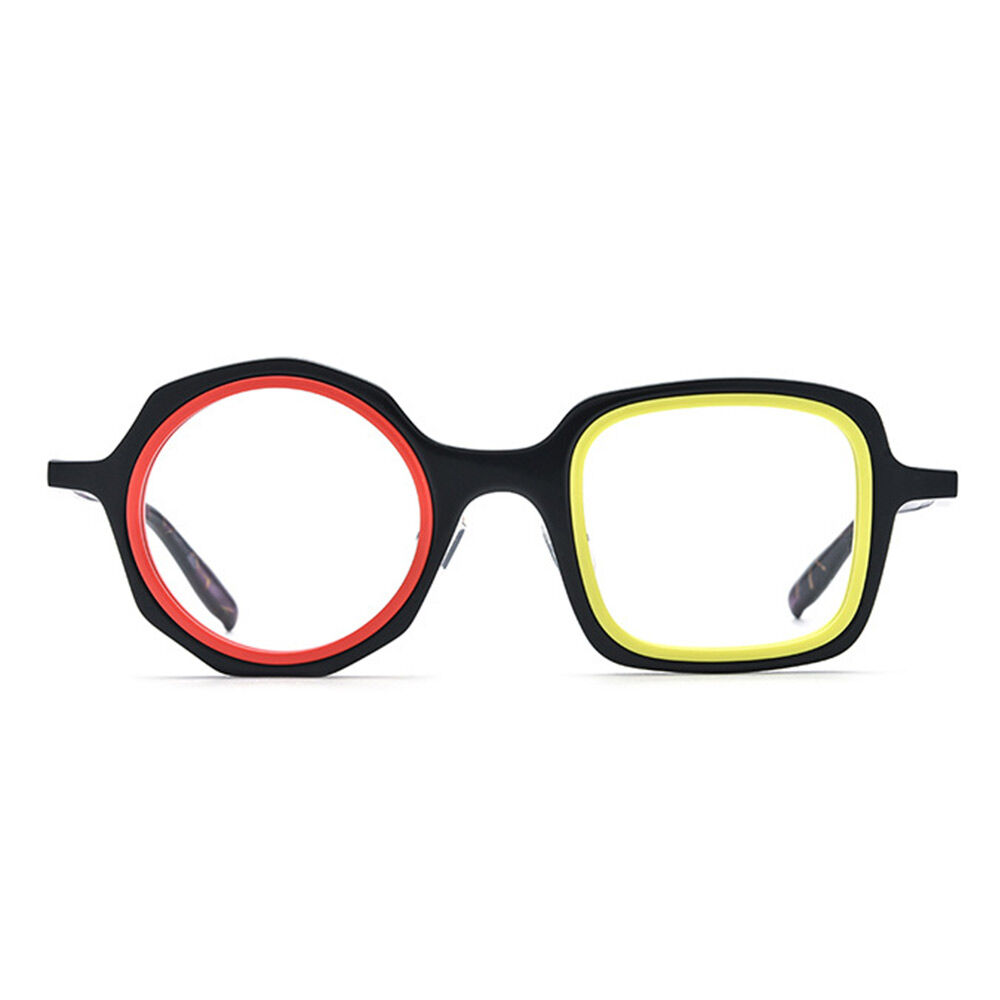Lilli Square Round Black Glasses