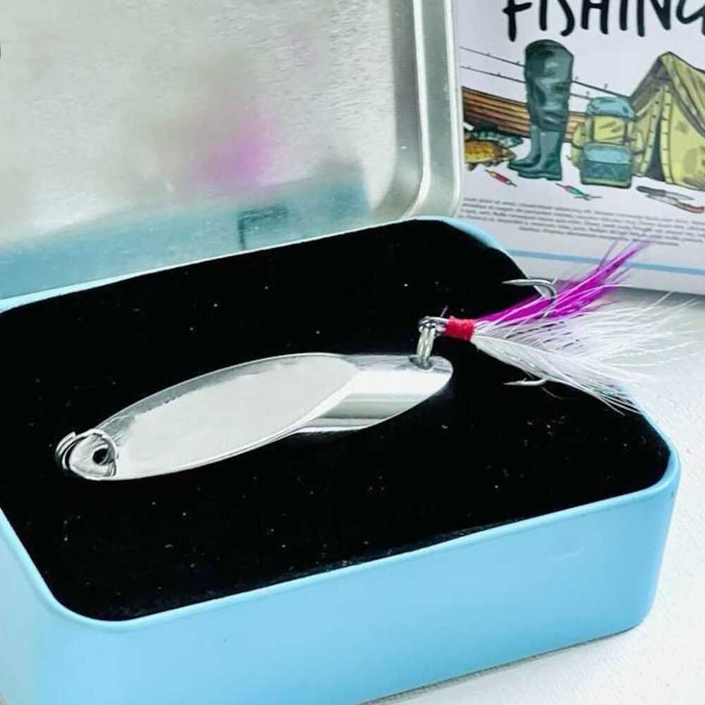 Leurre de pêche personnalisé avec date gravée Cadeau d'anniversaire pour petit ami