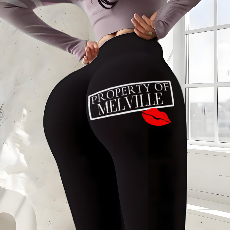 Personalisierte Leggings Stempeldesign Kreatives Geschenk für Ihren Liebhaber Ehefrau