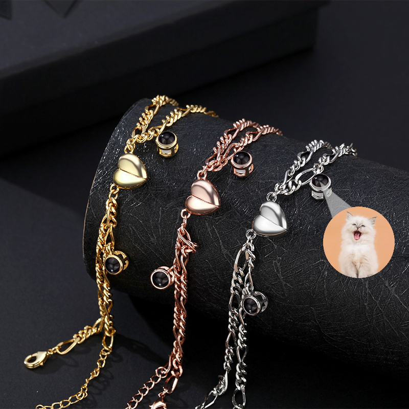 Personalized Picture Projection Bracelet for Valentine's Day