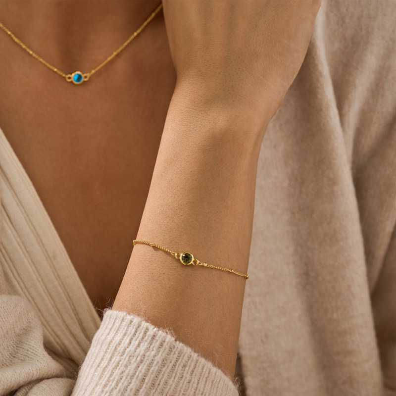 Personalized Birthstone Bracelet Great Christmas Gift For Her