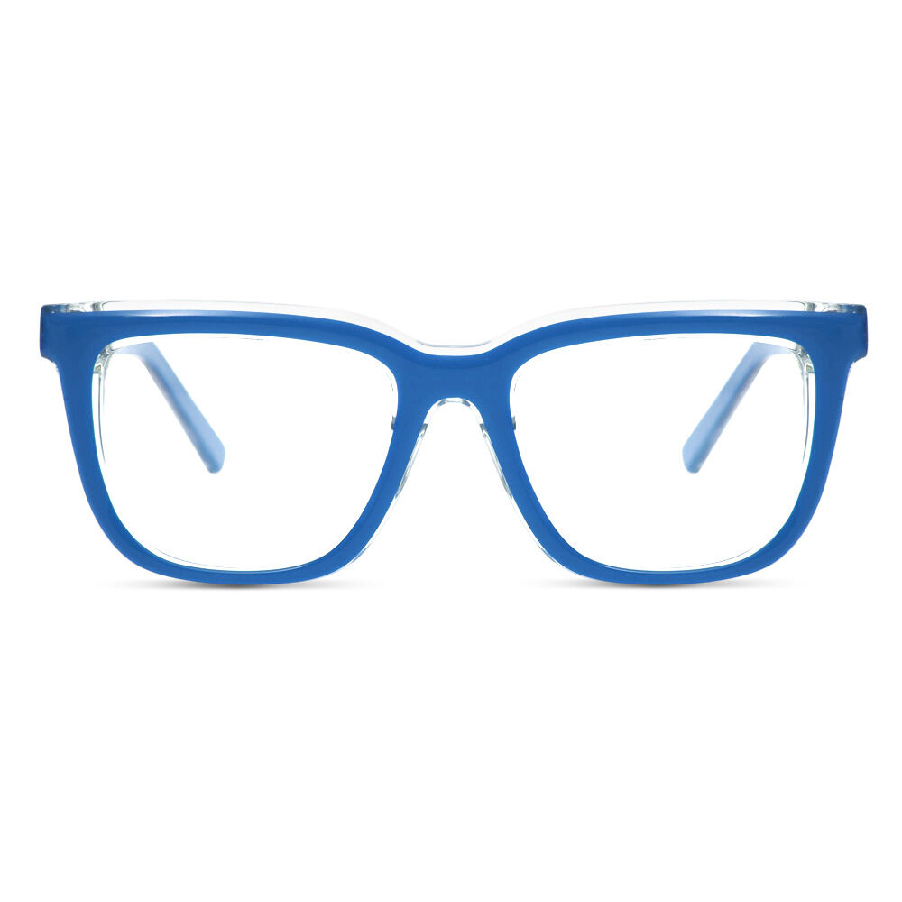 Prudence Quadratische Blaue Brille