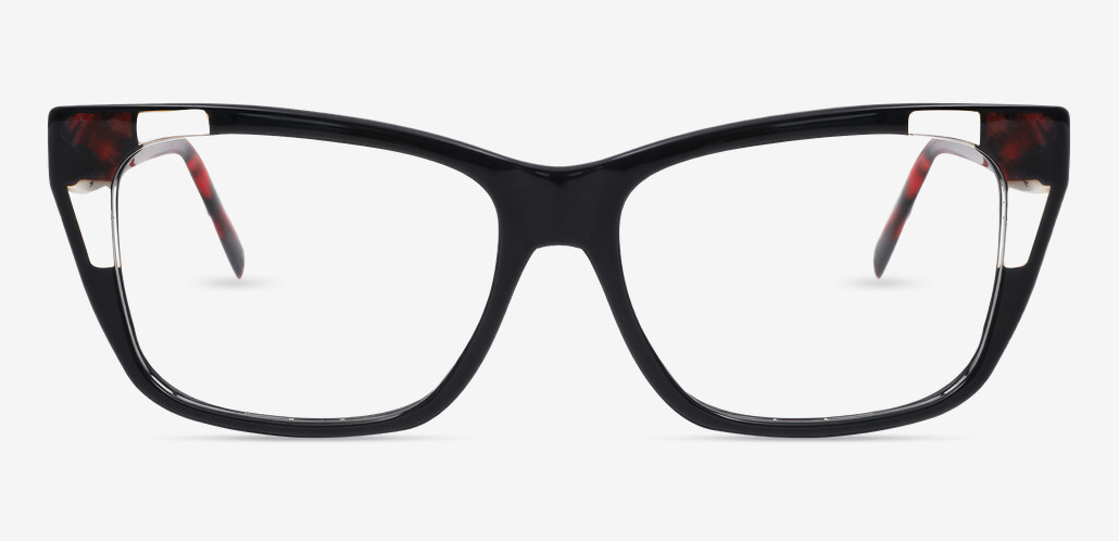 Wenis Schwarze Cat Eye Brille