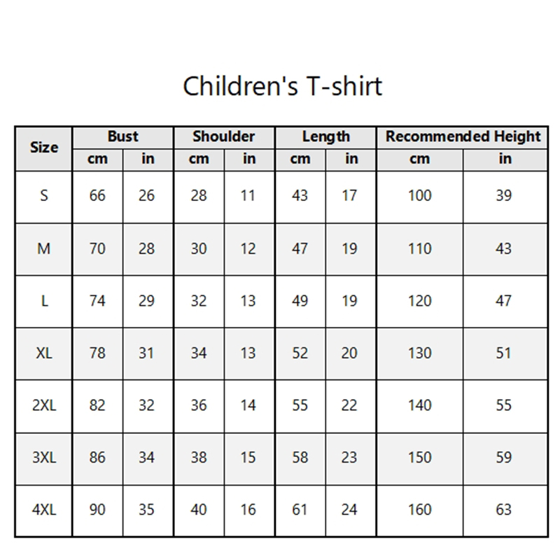 Personalized Kids T-Shirt With Customized Name And Cute Anime Pattern Children's Gifts