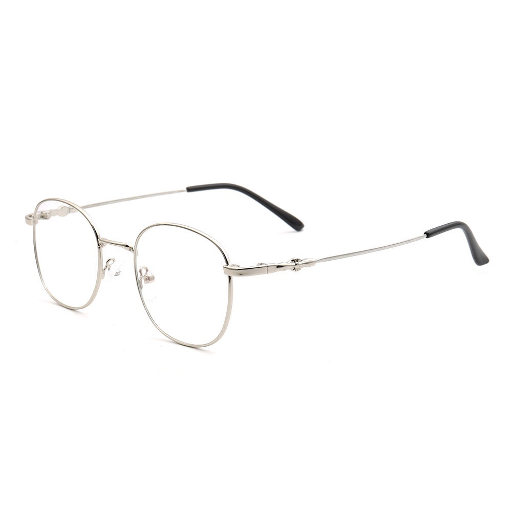 Lamb Round Silver Glasses