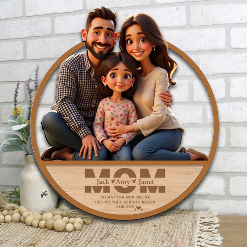 Cadre photo personnalisé avec texte personnalisé Cadeau spécial pour maman