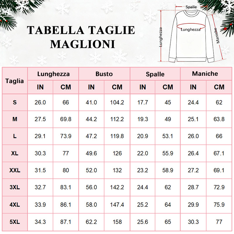 Maglione brutto personalizzato unisex con foto personalizzata e motivo dessert regalo di Natale divertente per la famiglia