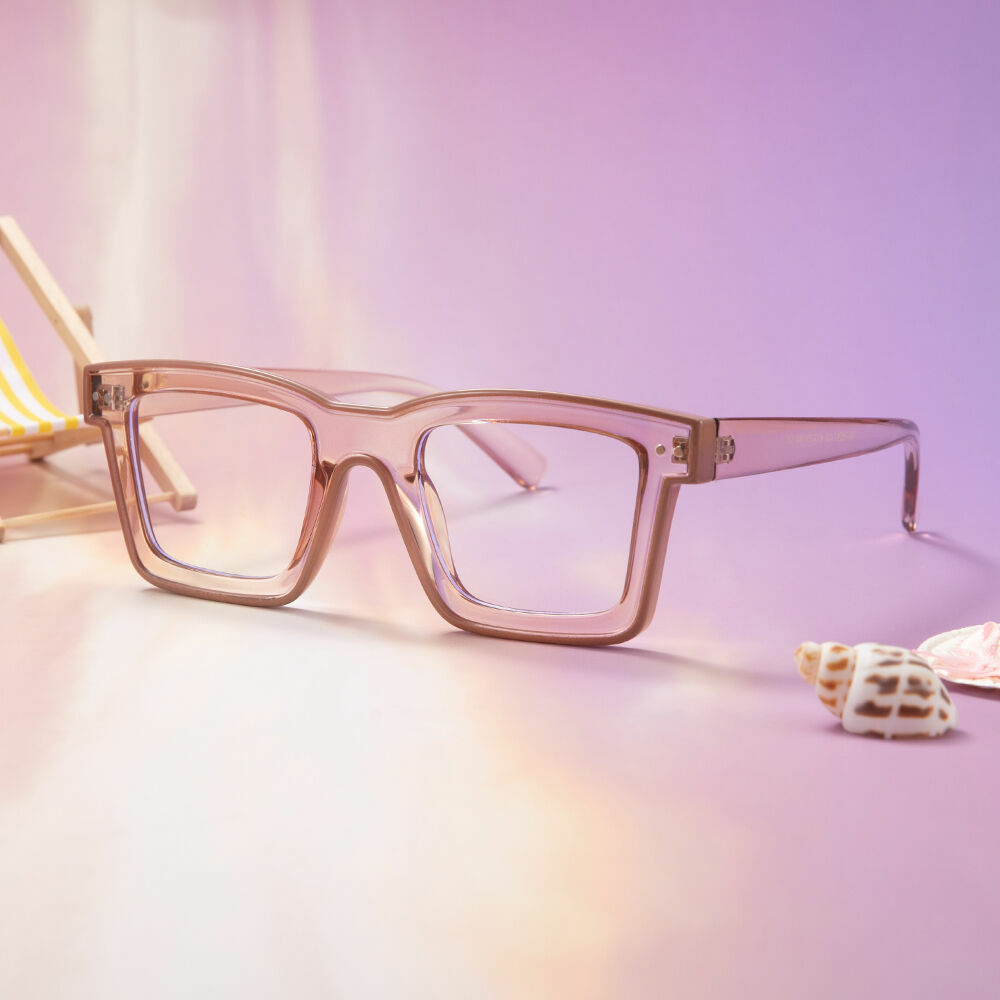 Bronte Quadratische Braune Brille