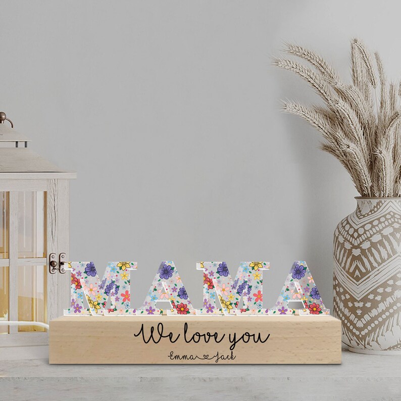Personalized Acrylic Letter Lamp Mother's Day Warm Gift