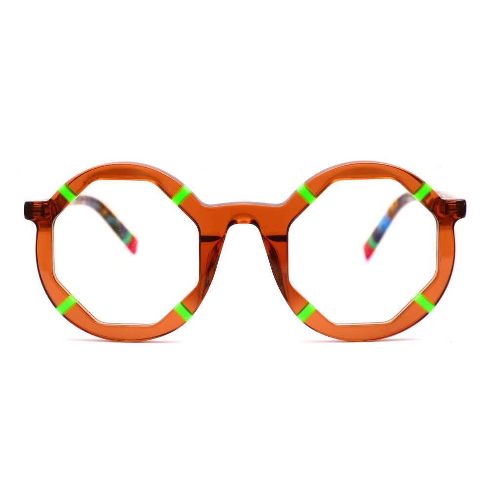 Lunettes de Vue Andrew Géométrique Marron