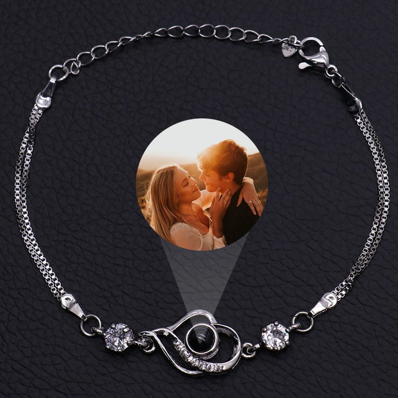 Braccialetti Personalizzati con Proiezione di Foto e Dolce Cuore
