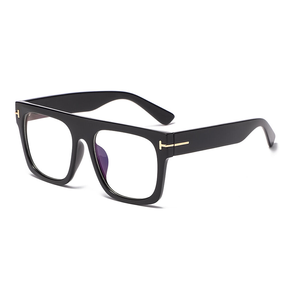 Vibrant Square Black Glasses