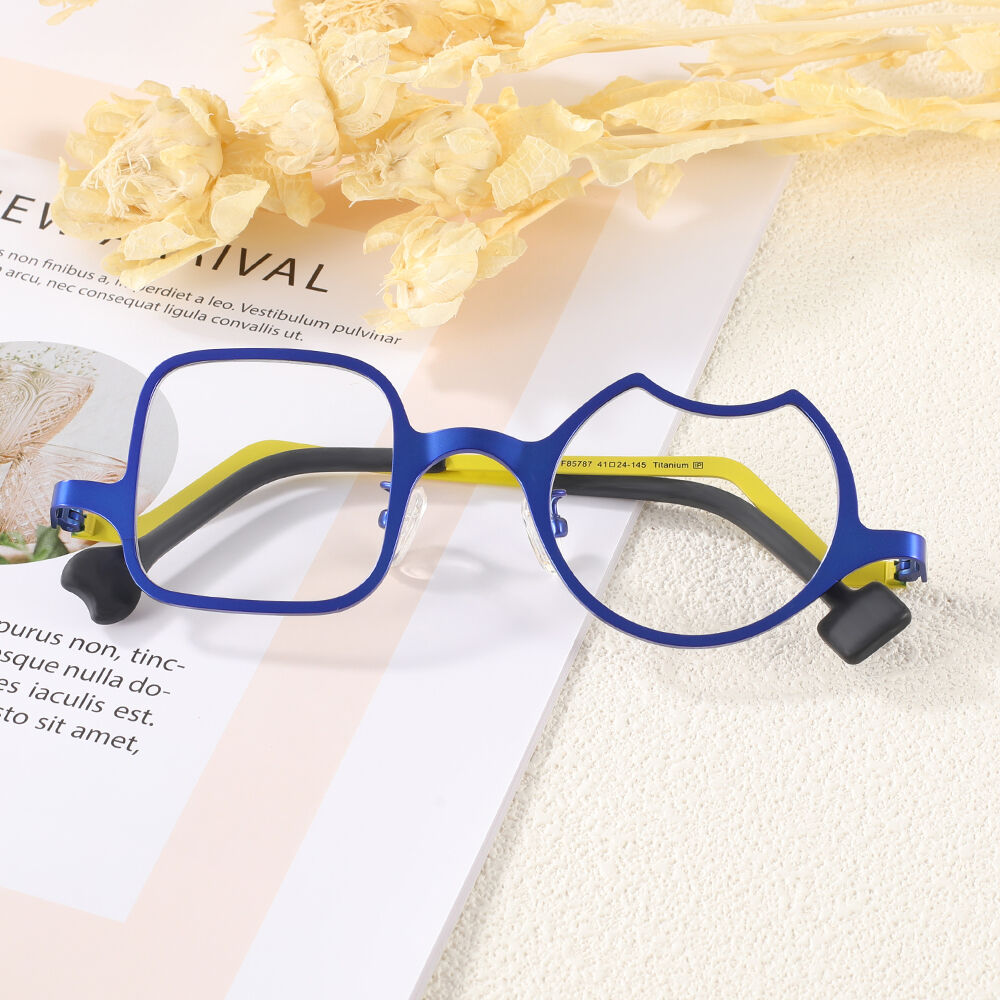 Randy Square Blue Glasses