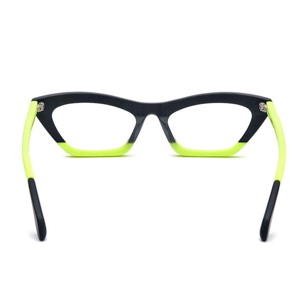 Farrah Cat Eye Green Glasses